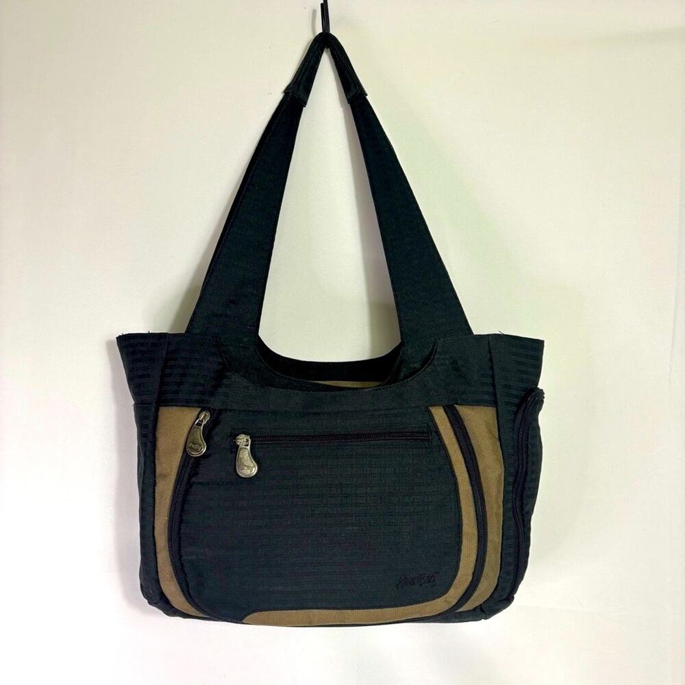 Ameribag Black and Brown Shoulder Bag Bin4